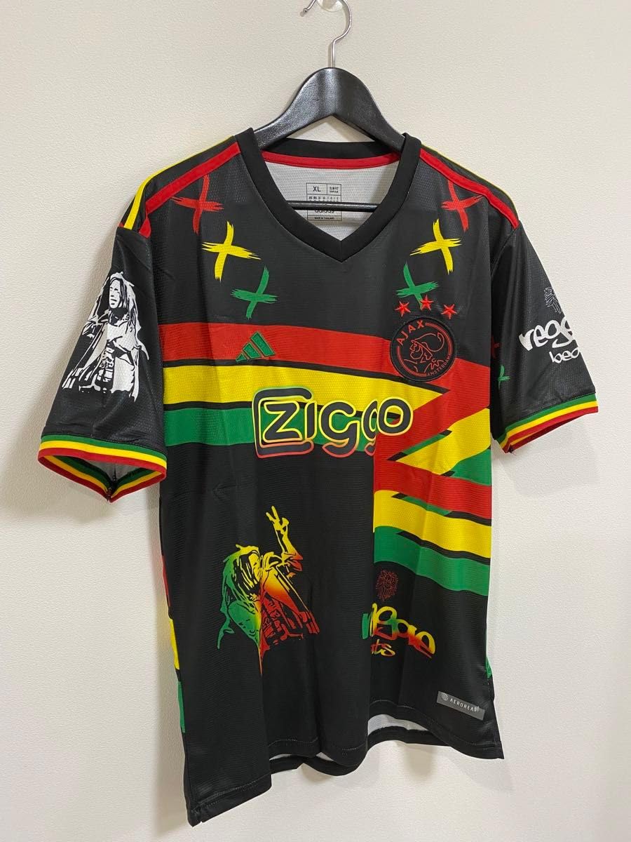 ☆アディダス　アヤックス　ボブマーリー 限定コラボユニフォームＳ Amazon.co.jp: アヤックス×ボブマーリー コラボユニフォーム M