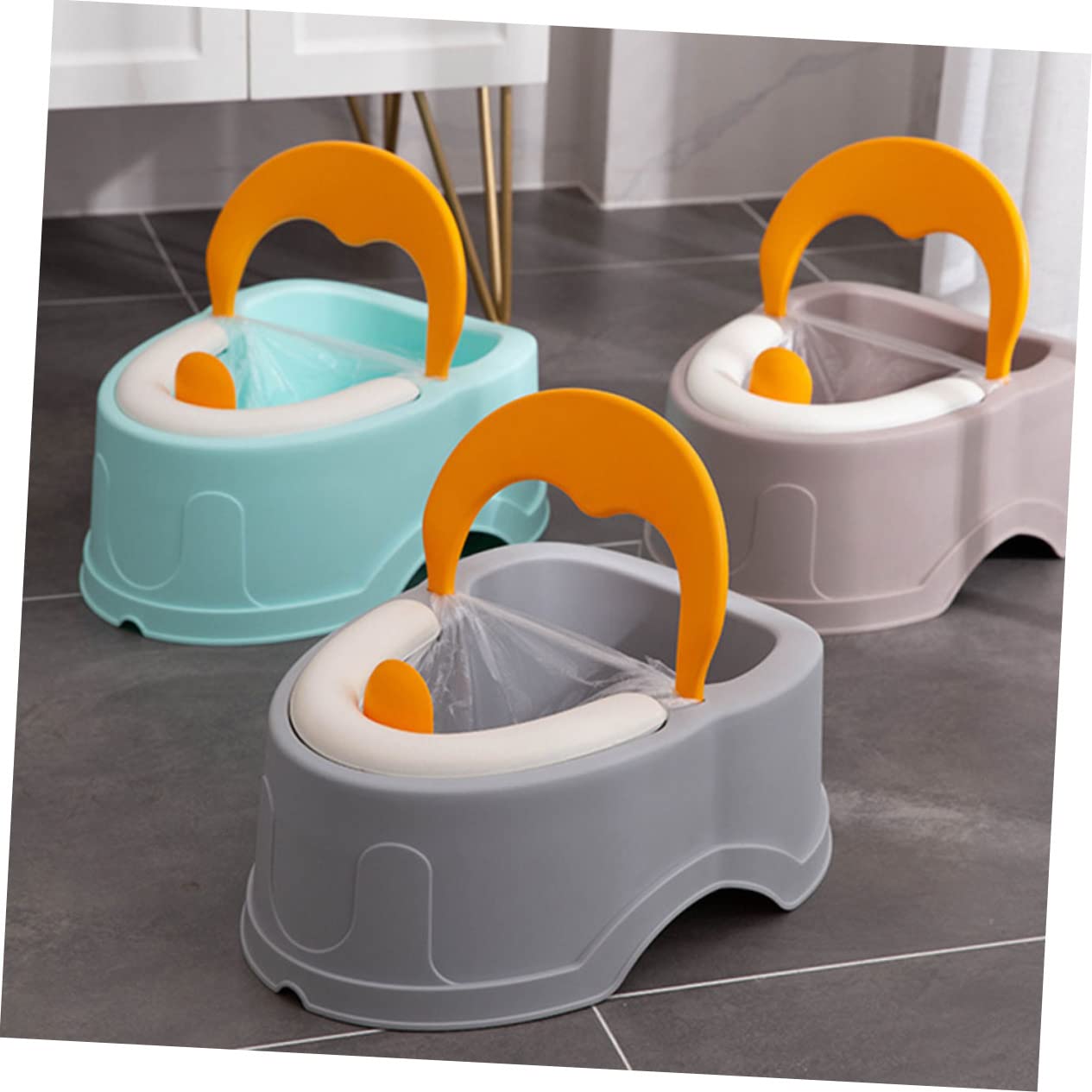 Vaguelly 1pieza Inodoro Infantil Compacto y Duradero Para Niño Niña Asiento Adaptador De Baño Portátil Diseño Atractivo y Práctico Para Uso Casa y Viajes
