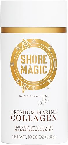Shore Magic Polvo de colágeno de peces marinos, péptidos de colágeno hidrolizados en polvo para mujeres, colágeno sin sabor, colágeno de peces