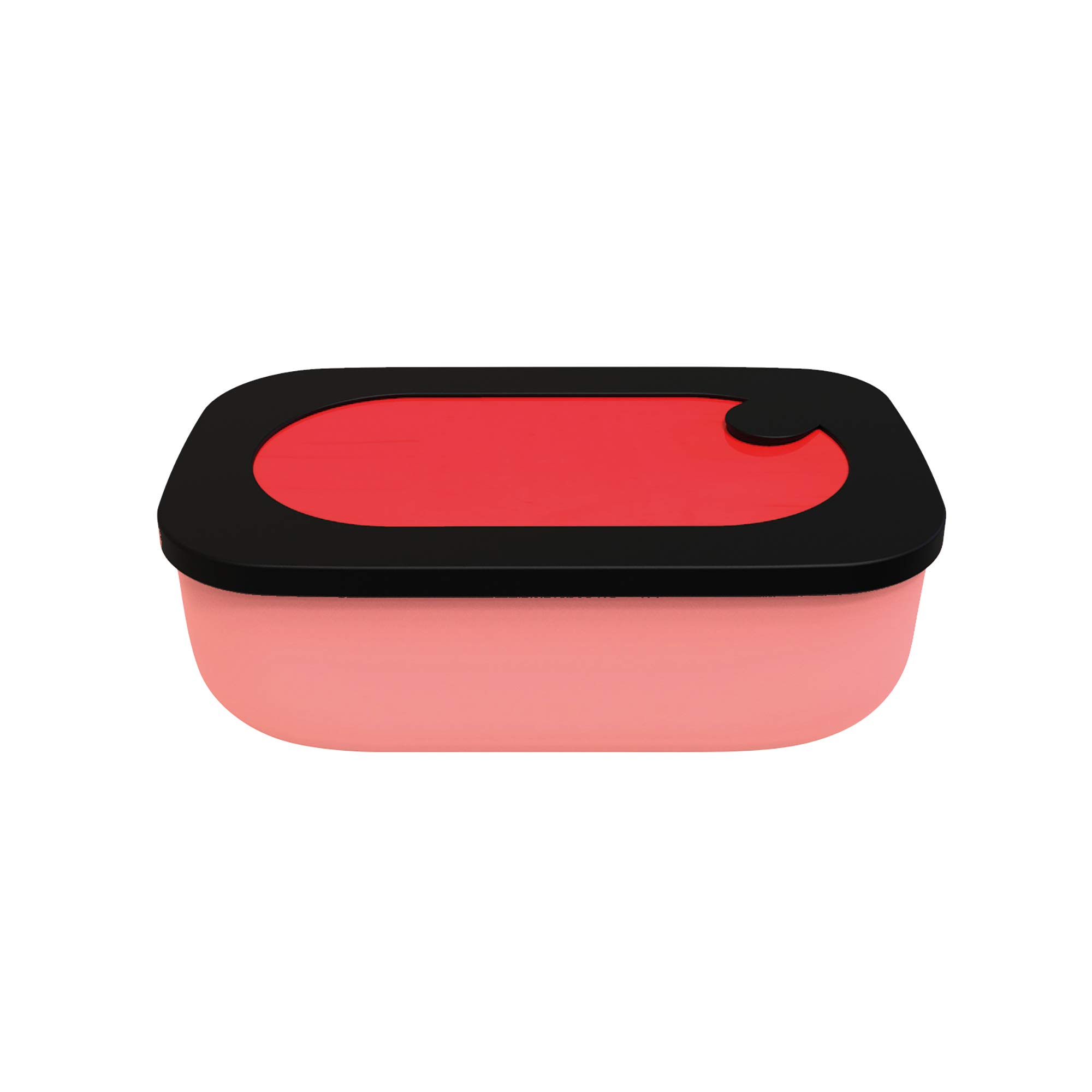Guzzini On The Go Lunchbox Con Contenitore, Spalvieri & Del Ciotto, 20 X 12 X H7 Cm, 900 Cc, Rosso-image
