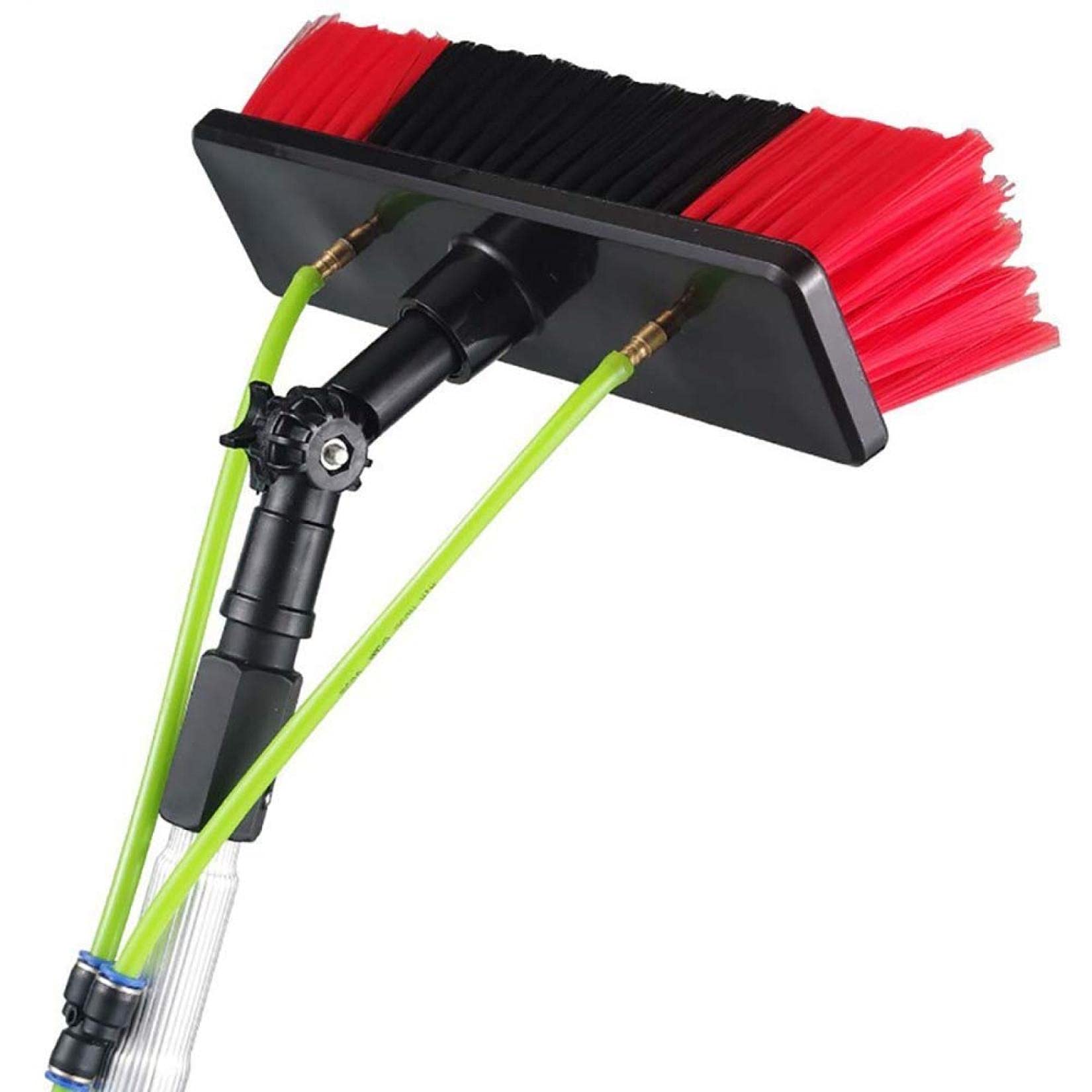 HYLYGFH Window Cleaning Brush, Cleaning Pole, Window Cleaner Kit, Water/Hose Fed Pole, Photovoltaic and Solar Panels/30cm Water Brush, 30cm Water Brush, 8M-24FT (50cm Water Brus