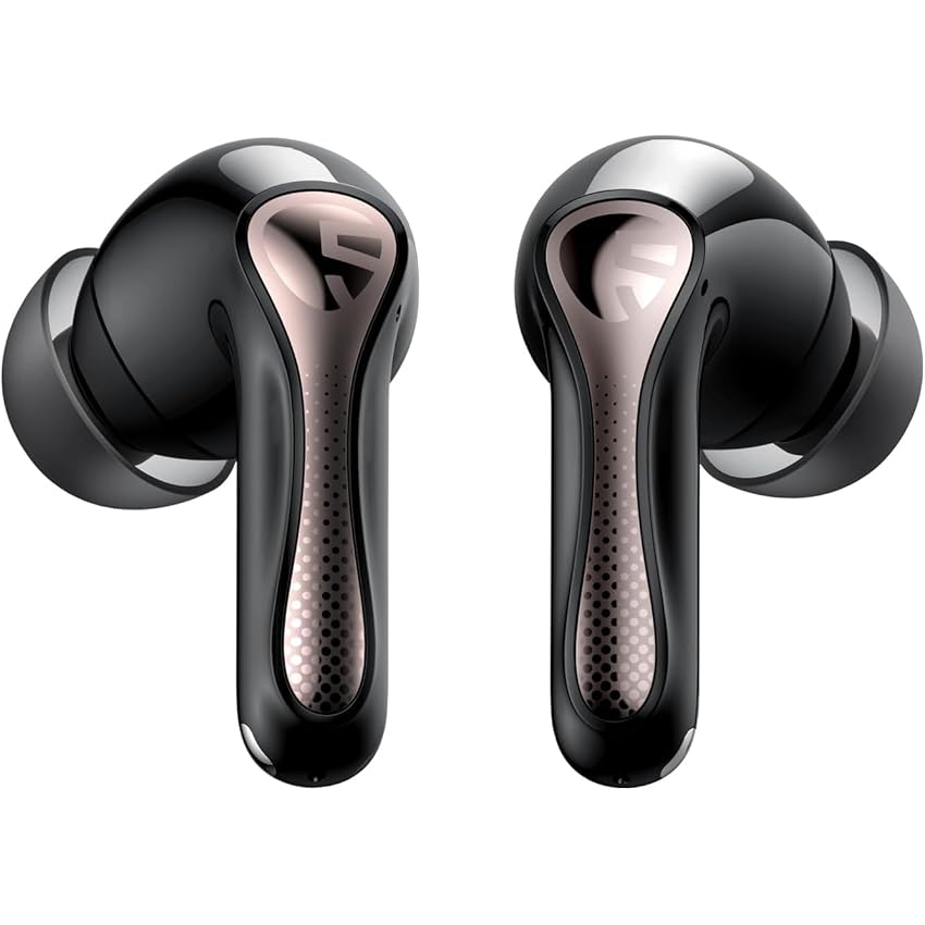 SoundPEATS Air5 Pro Cuffie Bluetooth, 55 dB ANC Ibrido, Hi-Res Audio, aptX Lossless, LDAC, LC3, 6 Mic, Batteria 37H, Chiamate cVc 8.0 AI, Multipoint, BT5.4, IPX5, App