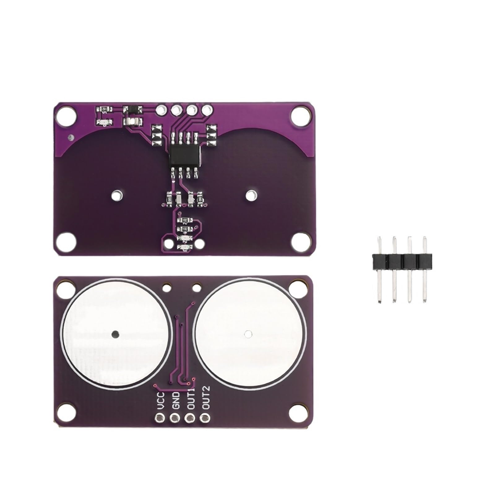 Módulo táctil capacitivo de doble botón con sensor de proximidad para teclado en proyectos DIY 5