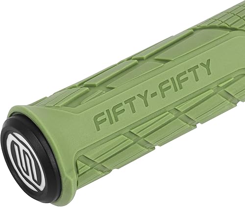 Miniatura 10 de FIFTY-FIFTY Empuñaduras de manillar de bicicleta de montaña, empuñaduras MTB de bloqueo único, cómodos agarres de bloqueo de bicicleta, empuñaduras