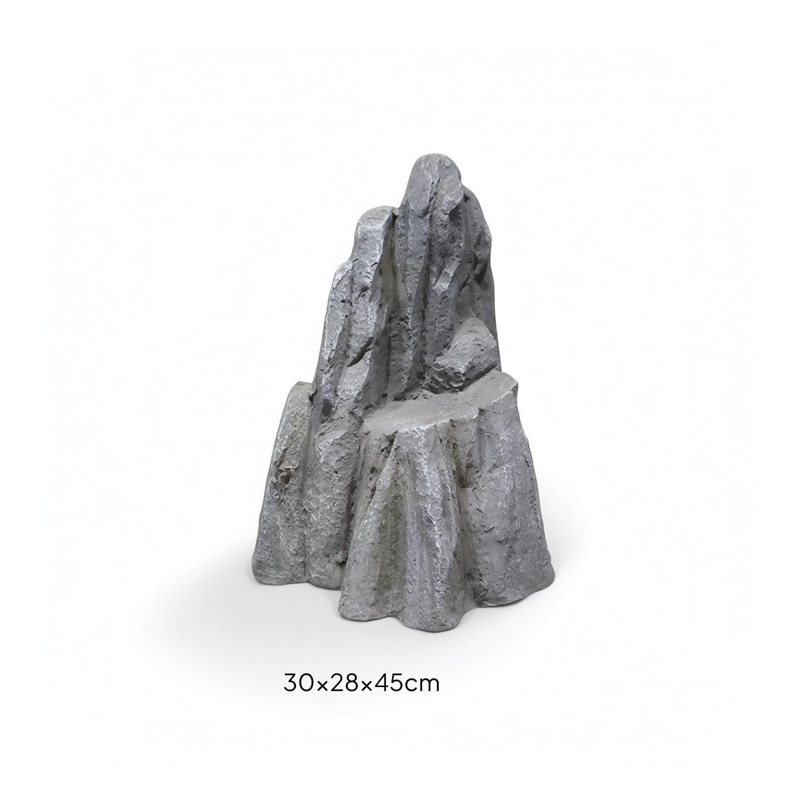 Felsen-Skulptur Wetterfest Kunstfelsen Realistisch -Stein für Gartenliebhaber, Innenhof, Wohnzimmer, 8886 Simulation Stein C-Modell Stein, Größe 30-28-45 cm