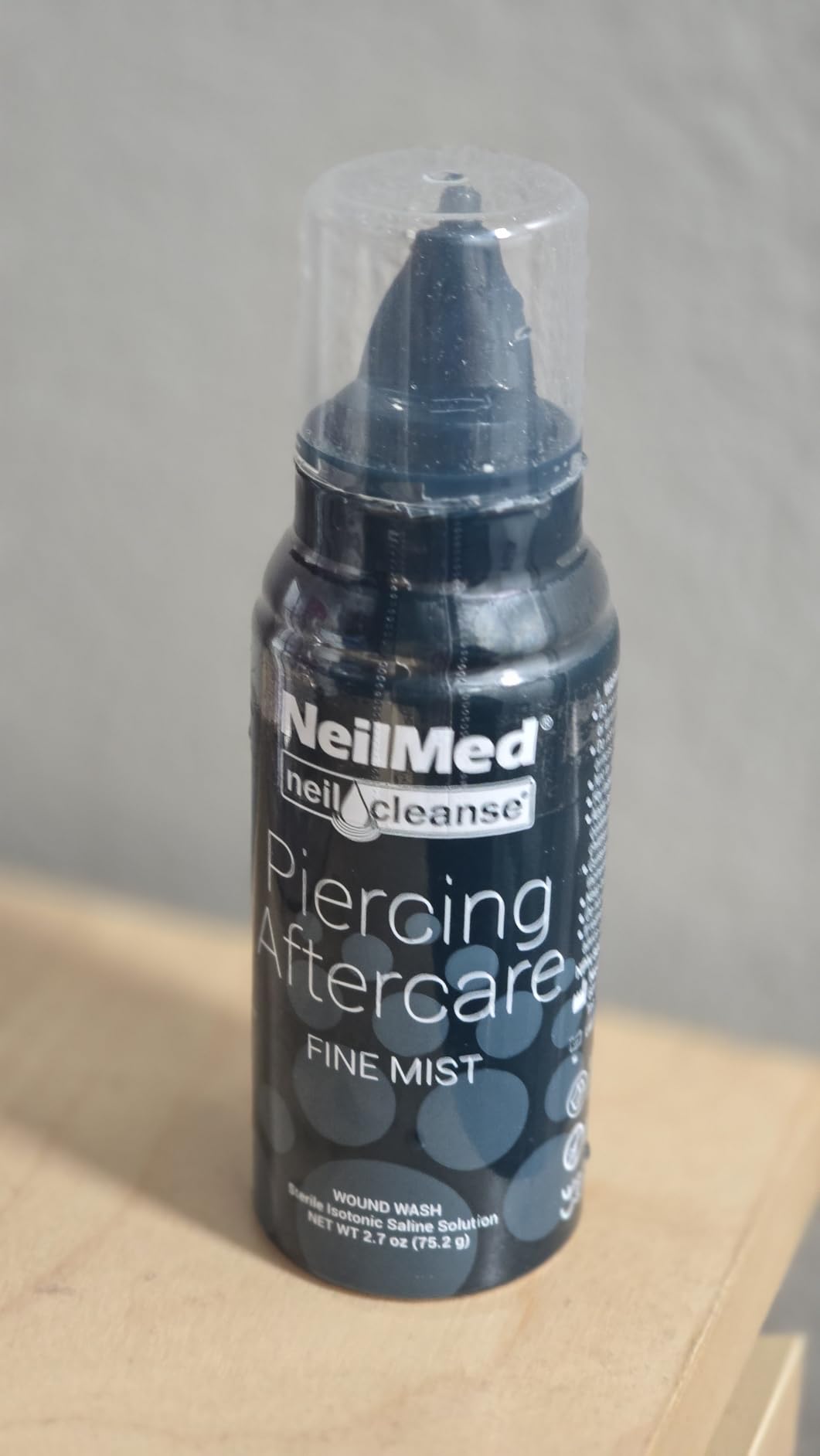 Neilmed NeilCleanse Piercing Aftercare Fine Mist Travel Size 75mL