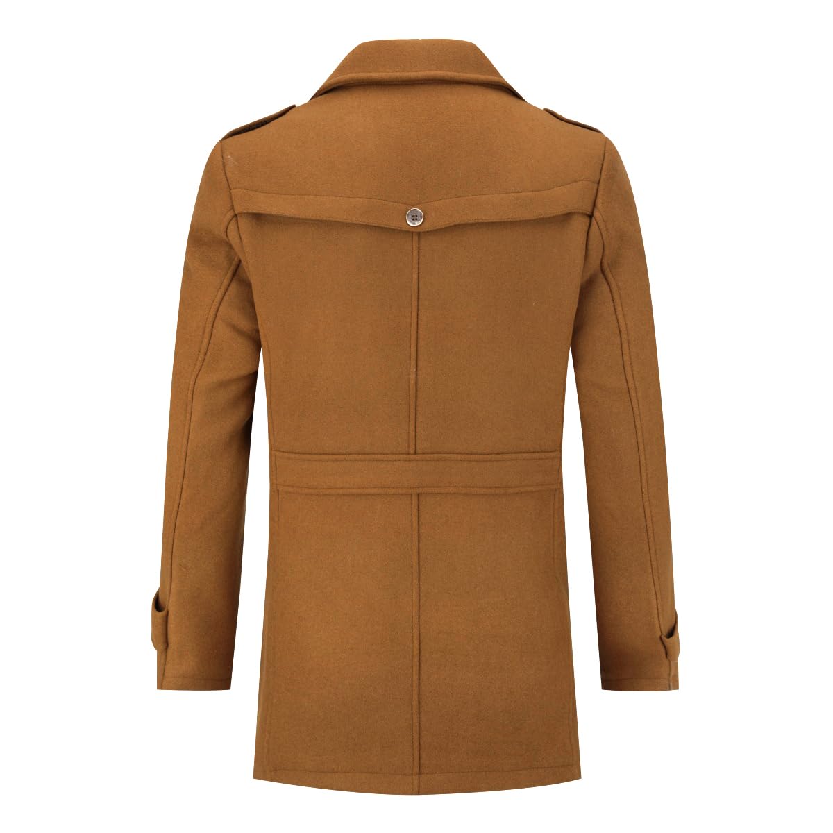 Allthemen Trench Corto Invernale da Uomo Trench di Lana Cappotto Spessa e Sottile Soprabito Parka Giacca a vento Giacca con risvolto