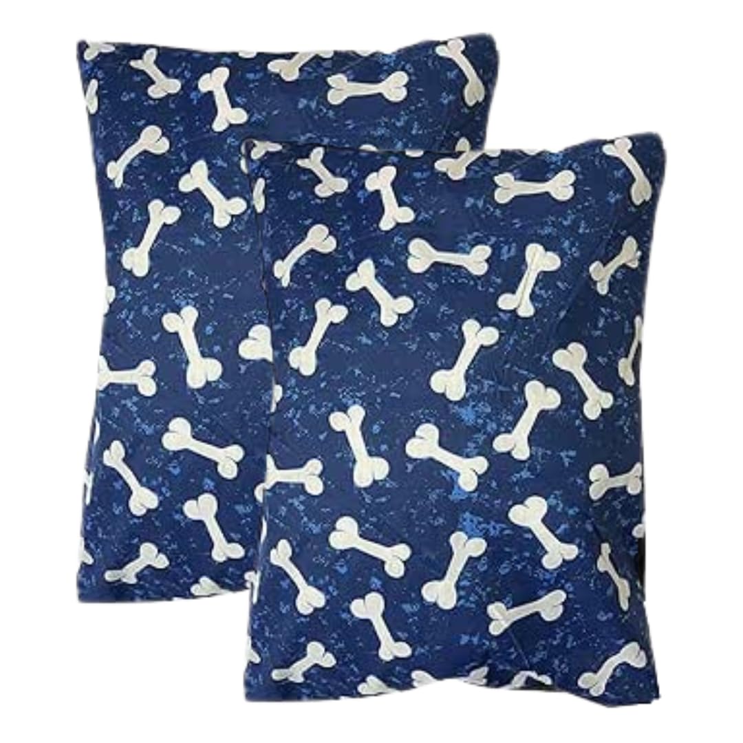 HOMELY IDEAS Large Dog Bed Cushion – Soft & Washable Inner Cushion with Printed Zipper Cover – Durable & Comfortable Pet Bed for Medium & Large Dogs & Cats