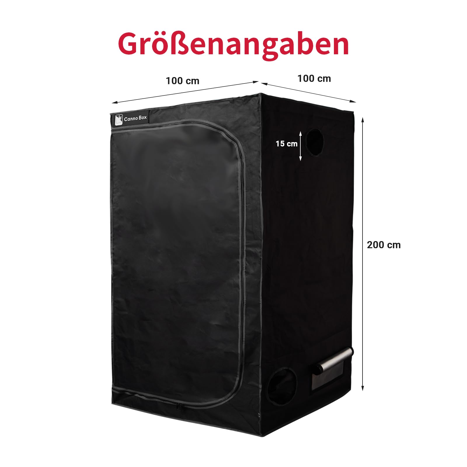 Tienda de campaña para cultivo (100 x 100 x 200 cm, para cultivo en interiores, Mylar 1680D Oxford, para cultivo hidropónico, para cultivo de plantas, espacio de crecimiento y crecimiento