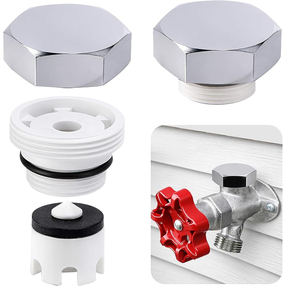 Aundhegrtt As Shown Vacuum Breaker Repair Kit 2 Pack Stainless Steel For Outdoor Faucet, Vac-Vbk-X1b, Replacement Parts