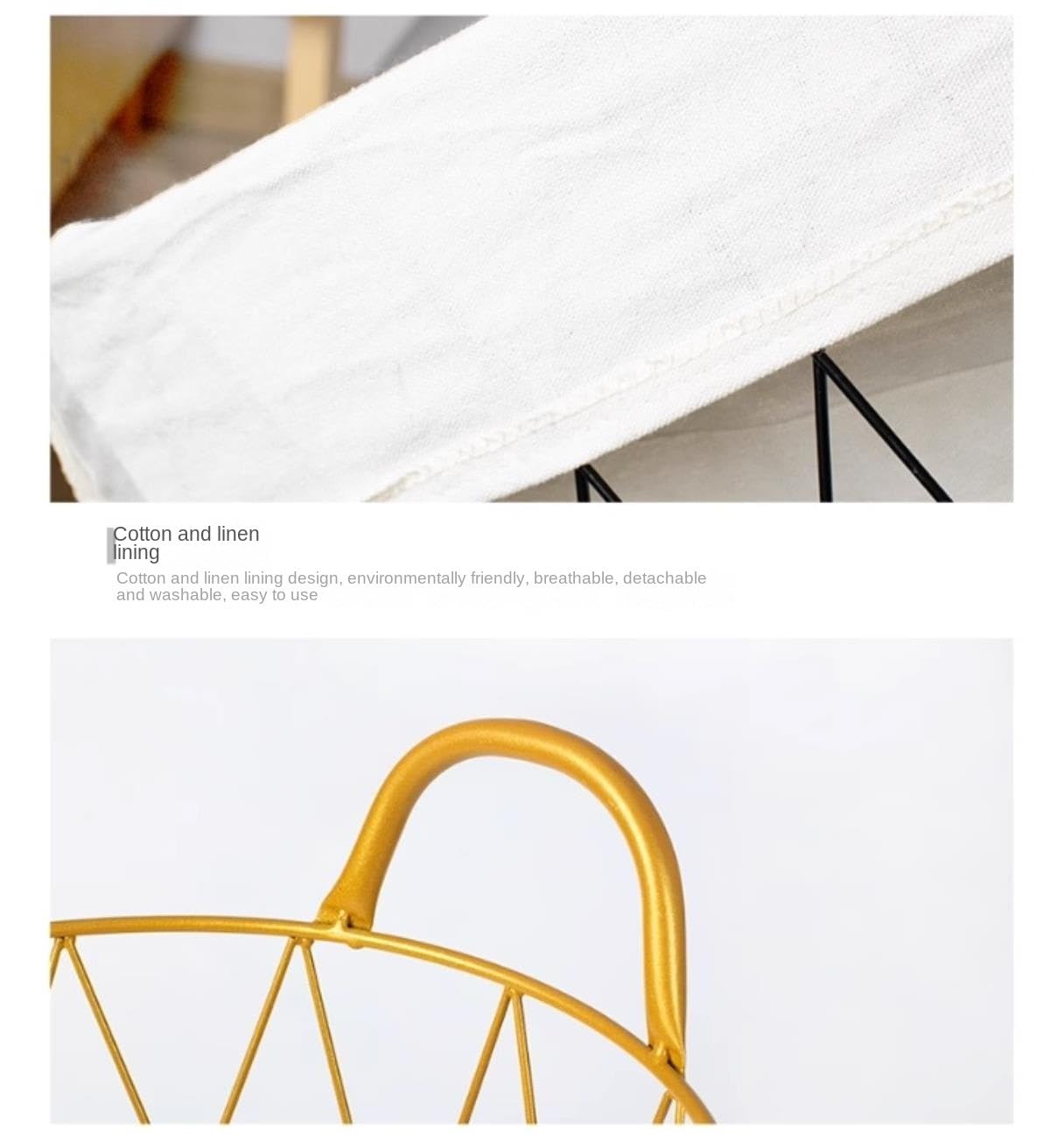 Wasmand op wieltjes, 3 vakken, grote wasverzamelaar, 126 x 36 x 33 cm, metaal, verrijdbare wasmand met handgrepen, wasverzamelaar, wasmand, ruimtebesparend, voor badkamer, waskeuken