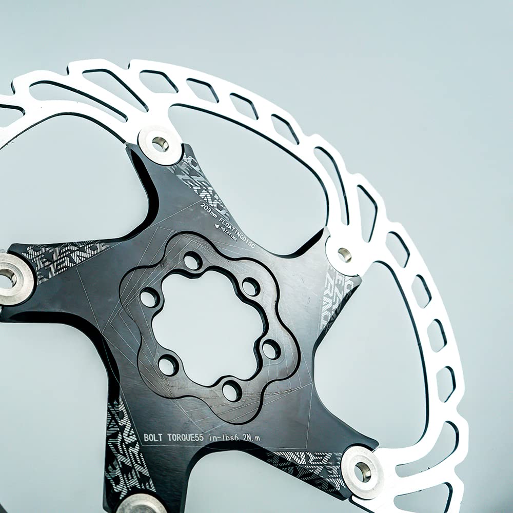 Disco Freno 1 pcs Rotor de Freno de Bicicleta Fuerte disipación de Calor Flotante 160 mm 180 mm 203 mm MTB Freno de Disco Freno Disco(203mm 1pcs)