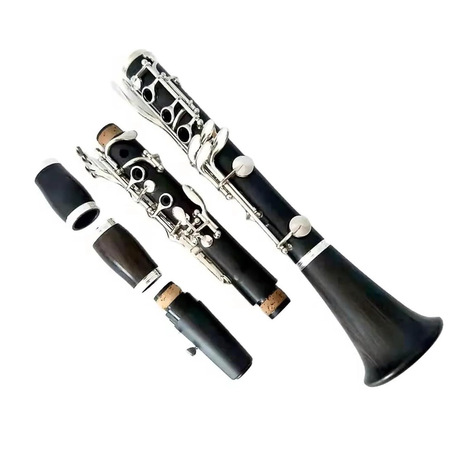 klarnet dla dorosłych Ebony Clarinet 17 klawiszy Miedziano-niklowany ton BB hebanowy klarnet Instrumenty klasy użytkowej