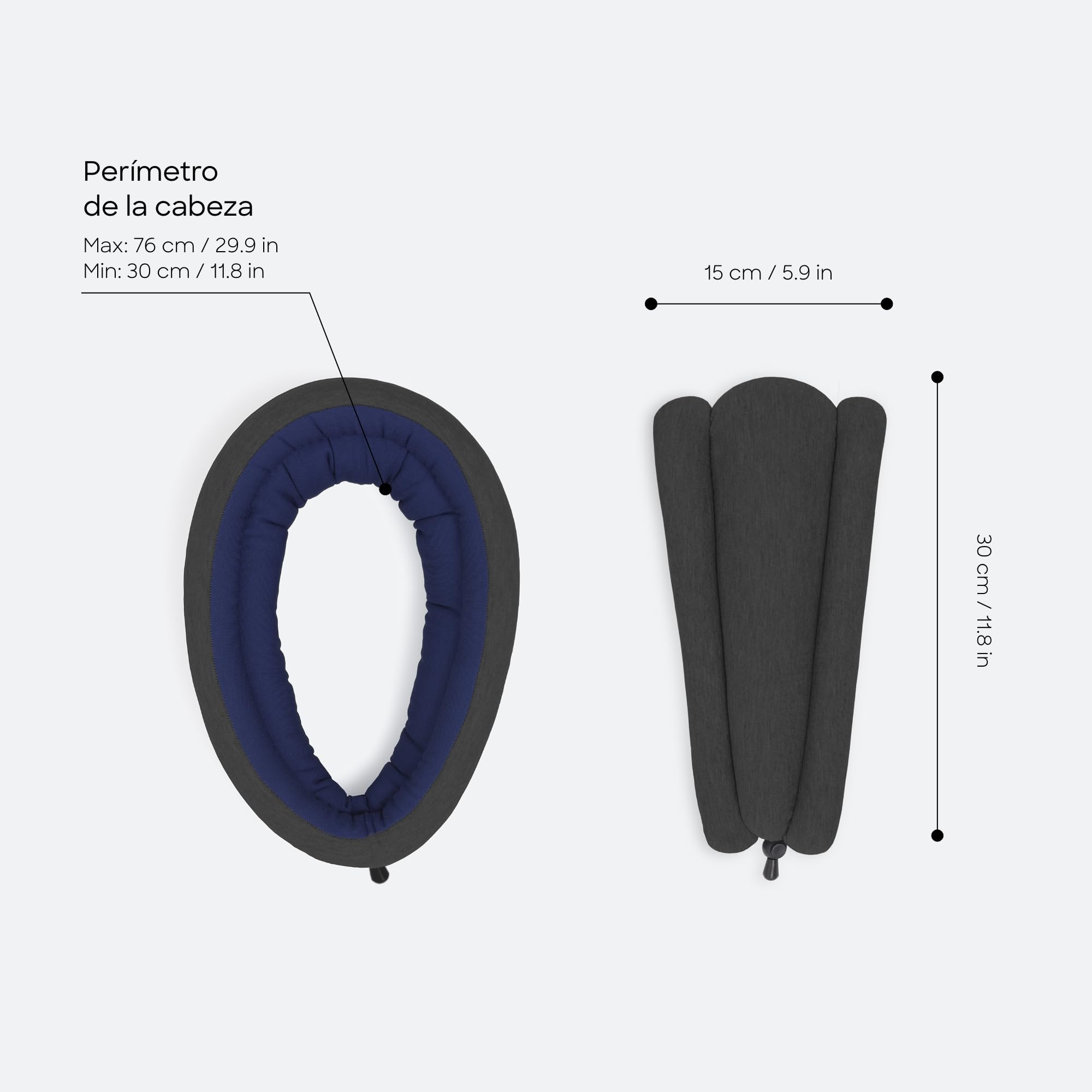 OSTRICH PILLOW Light - Almohada de Viaje y Almohada para Siestas - Confort Premium y Ligero, Ajustable a Tu Cabeza, Pequeña y Versátil