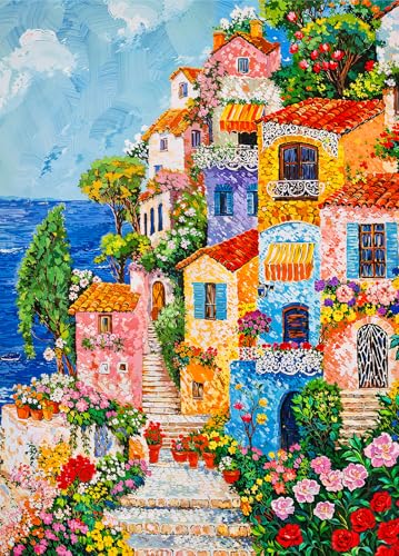 Nautical Fishing Village Jigsaw Puzzles 1000 Pieces for Adults - image 1