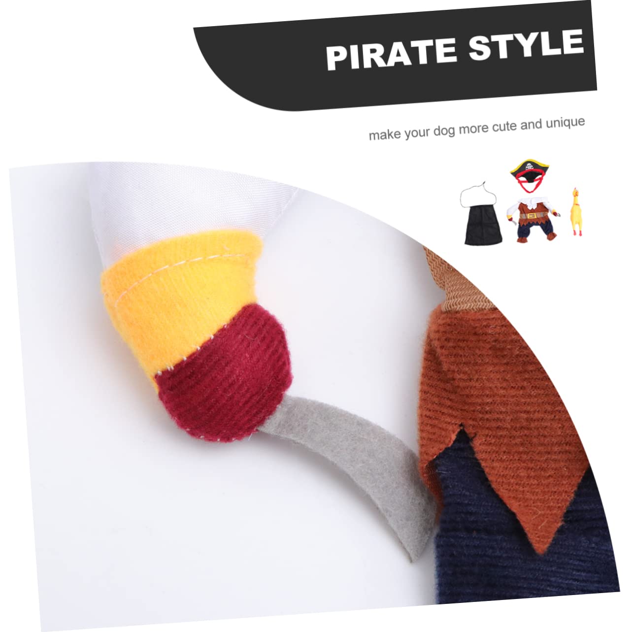 FOMIYES Set Di 3 Pezzi Per Halloween Vestito Da Pirata Per Cani E Gatti Abbigliamento Per Animali Domestici Divertente Vestito Per Cani.