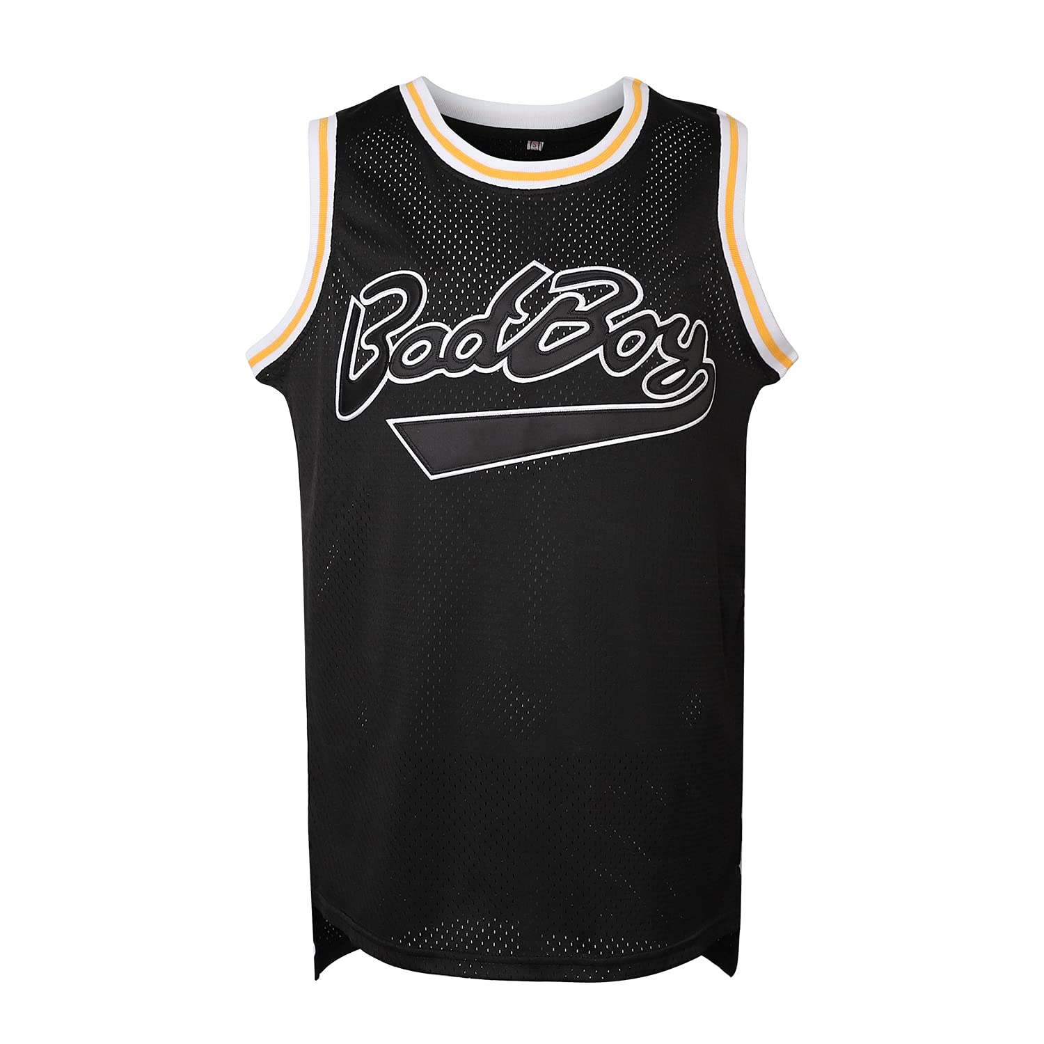 supereasydeals BadBoy #72 Smalls 90S Hip Hop Clothing Party Men Basketball Jersey Black Yellow