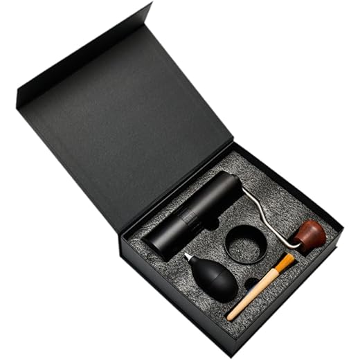 ATORSE Manual Coffee Bean Grinder Hand Coffee Bean Grinder Hand Coffee Mill for Bar Black with Box