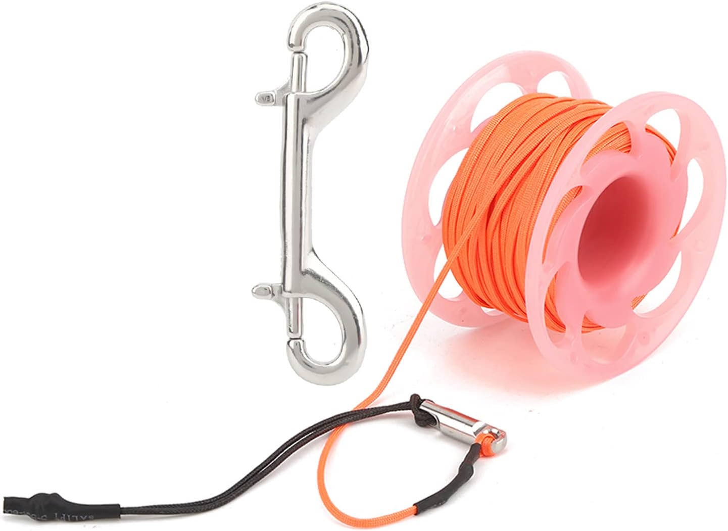 RiToEasysports 30m Diving Reel, Diving Finger Spool Dive Reel for Underwater Snorkeling Spearfishing (Pink