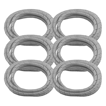 6 Pack BarberMate Premium 8' Cord Cover Prevents Cord Tangling - Silver