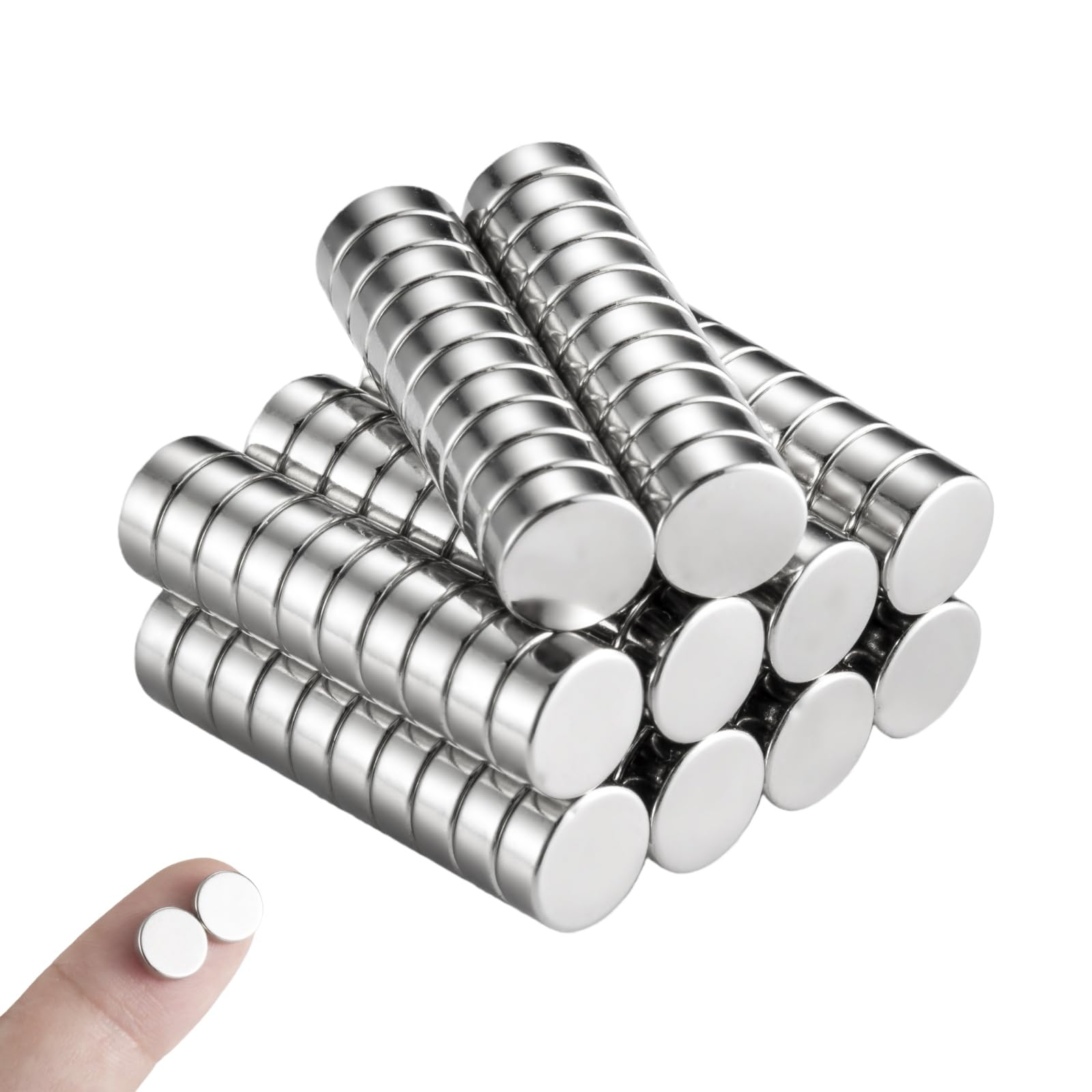 200-Pack N40 Neodymium Magnets, 8x3 mm Industrial Grade Small Strong Disc Magnets with Nickel-Copper-Nickel Coating for Whiteboard, Fridge, Office, Crafts & DIY Projects — Amazon image 13