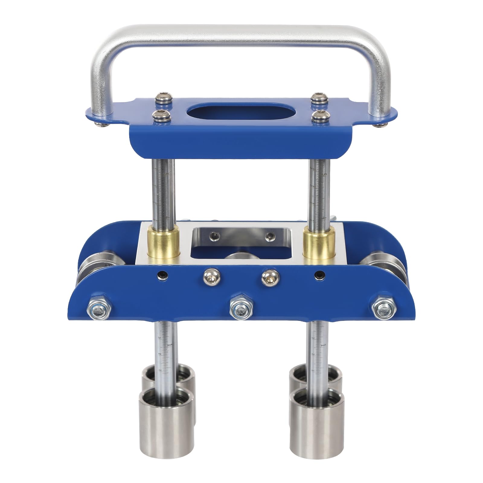 Manual Roller Bender, Metal Bead Roller Bender for 0-90° Precision Bends, Metal Roofing Tools, V Shaped Roller, Ideal for Sheet Metal up to 0.04 Inches Thick (Blue)