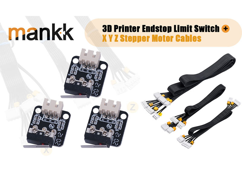 Mannk 3D Printer Endstop Limit Switch Accessory with X Y Z Stepper