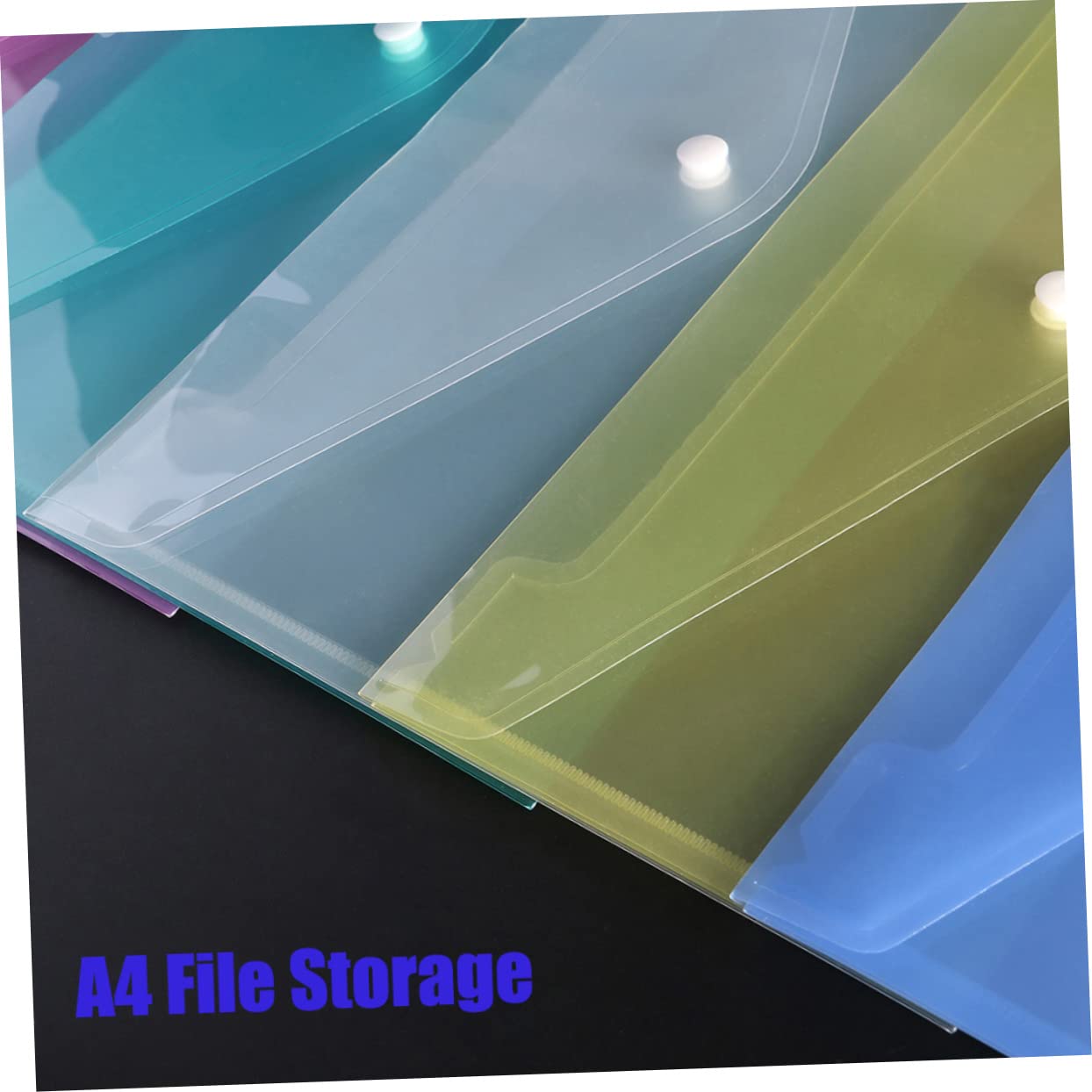 Tofficu 30pezzi Portadocumenti Bottone Pressione in Plastica Organizer Per Documenti Resistente Antistrappo Cartella Portadocumenti Ufficio