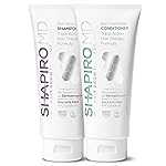 Shapiro MD Hair Growth Experts Hair Loss Shampoo and Conditioner, DHT Fighting Vegan Formula for Thinning Hair Developed by Dermatologists, Experience Healthier, Fuller & Thicker Looking Hair