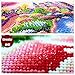 ACENGXI Diamond Paint by Numbers Kits 20x16 in DIY Painting by Numbers Kits for Adults 5D Diamond Canvas Painting by Number Full Drill Crystal Rhinestone Paintings
