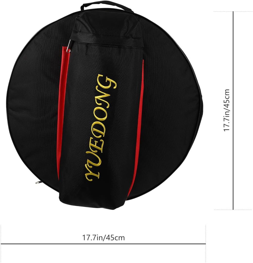 Levemolo 1pc Snare Drum Bag Oxford Cloth Storage Case for Percussion Instruments Black Shoulder Straps for Travel and Commuting