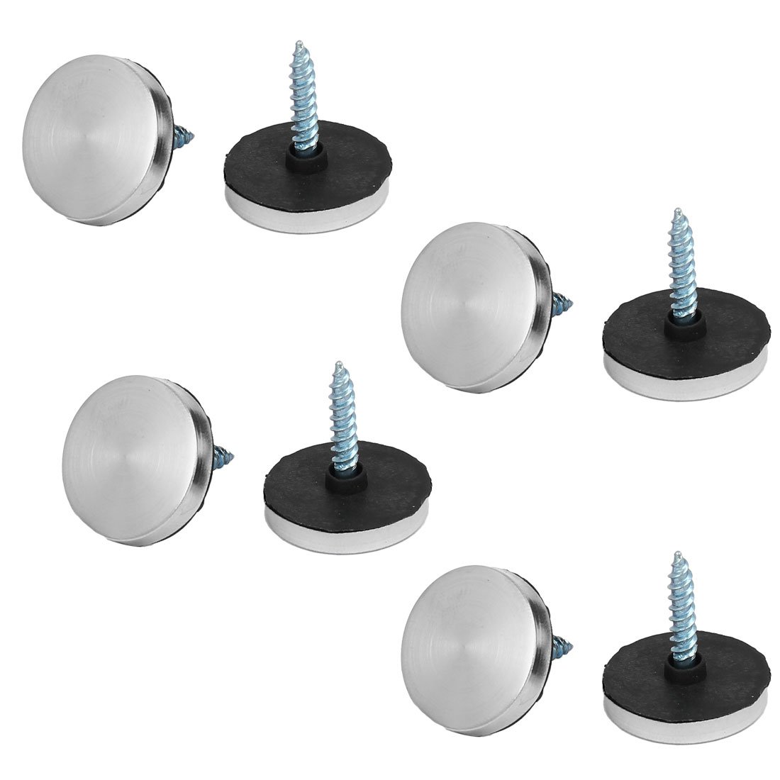 Aexit Furniture Table Quality Parts 304 Stainless Steel Cap Nails Mirror Screws 22mm Dia 8PCS Model:98as200qo768