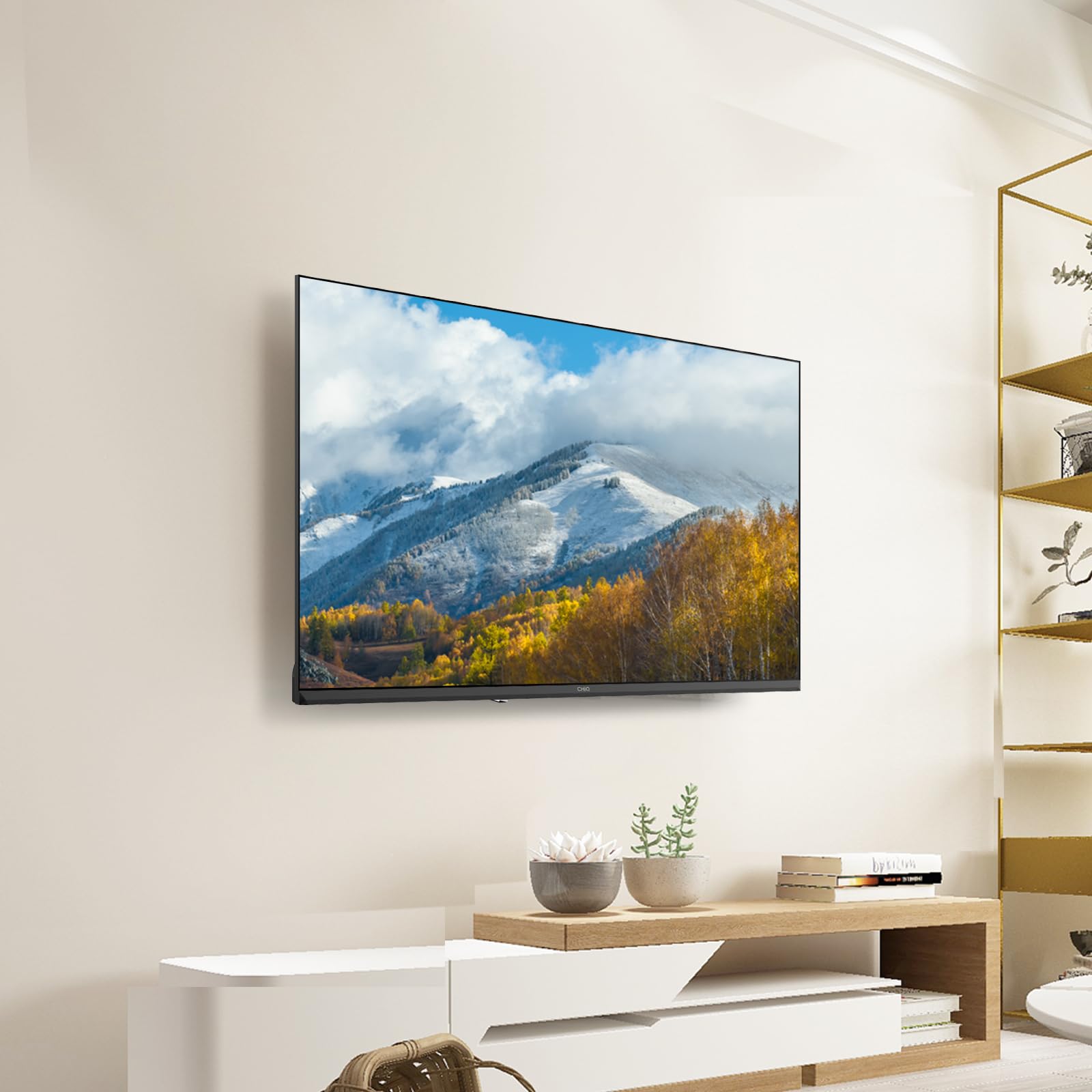 CHIQ L40FT Smart TV 40" (100 cm), Full HD, HDR10, Google TV OS, Audio Dolby & DBX-TV, Tuner Triple DVB-C/T/T2/S/S2, Chromecast Intégré, Design Métal sans Cadre