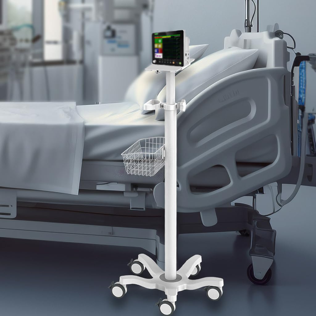 Wózek na kółkach z obrotowymi kółkami, maksymalne obciążenie 30 kg, kosz do przechowywania, idealny do klinik, sprzętu dentystycznego i zastosowań medycznych, przenośny wózek użytkowy