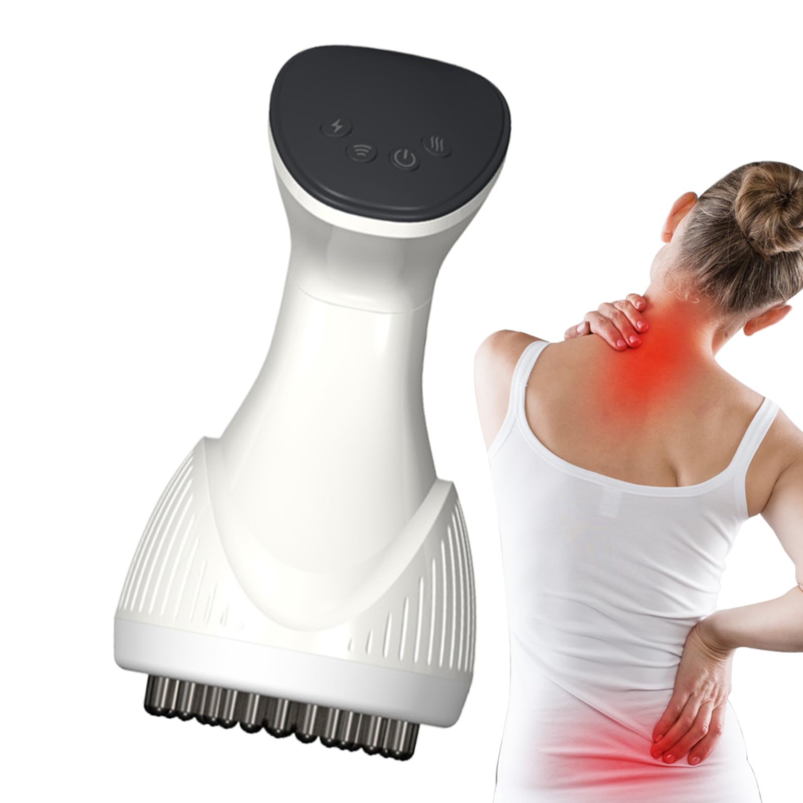 Electric Back Massagers,Handheld Massage Tool | 12 Speeds Electric Handheld Deep Tissue Massager for Adults Athletes Neck Back