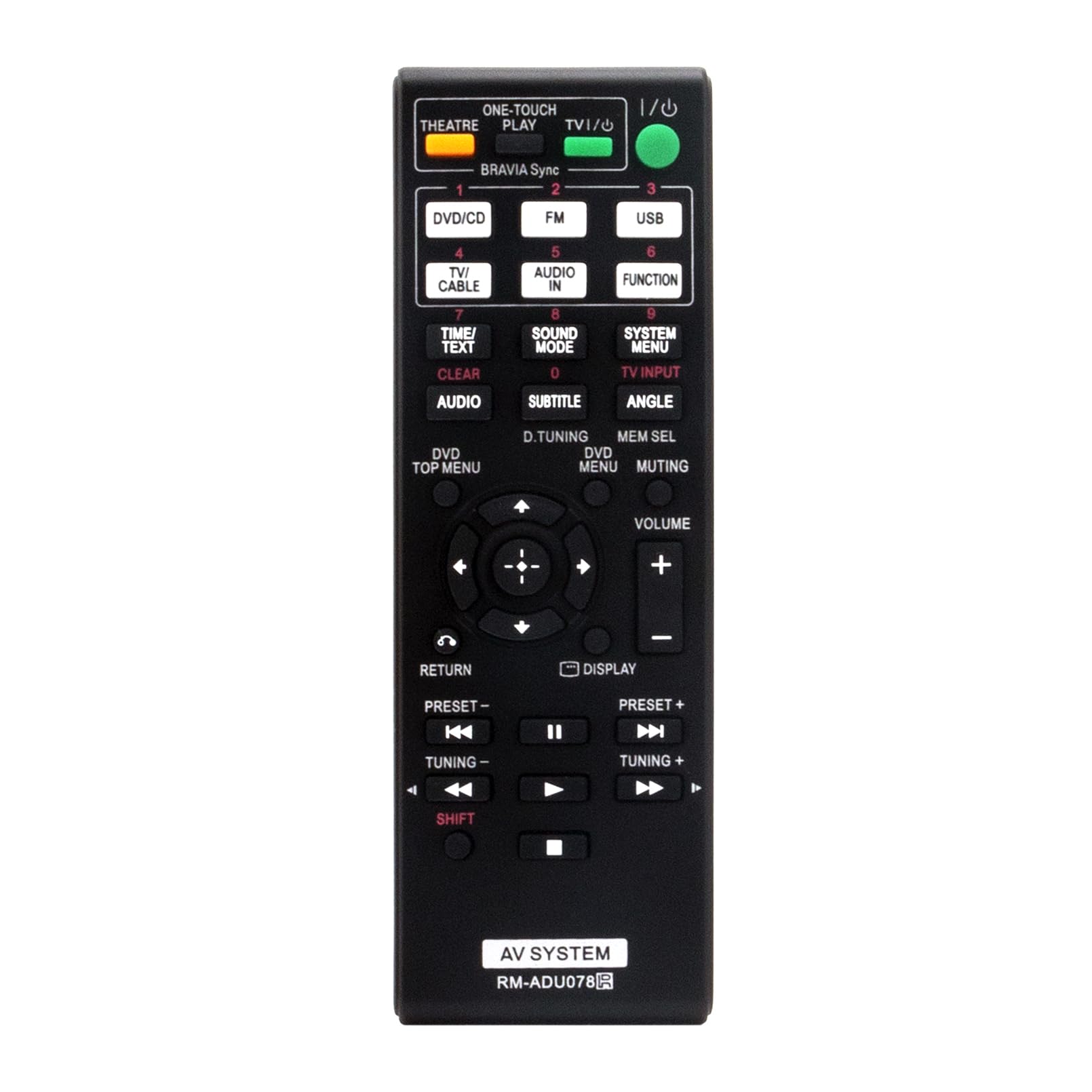 RM-ADU078 Replace Remote Commander Sub RM-ADU079 Compatible with Sony DVD Home Theater System HBD-DZ175 HBD-TZ135 HBD-TZ530 HCD-DZ310 HBD-TZ210
