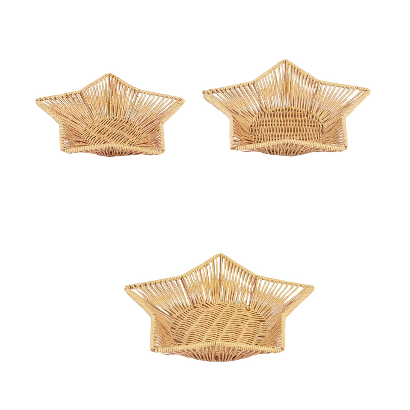 Rattan Bread Serving Basket Delicate Rectangular Tray for Kitchen Picnics and Dining Room Decors Kitchen Storage Organizers