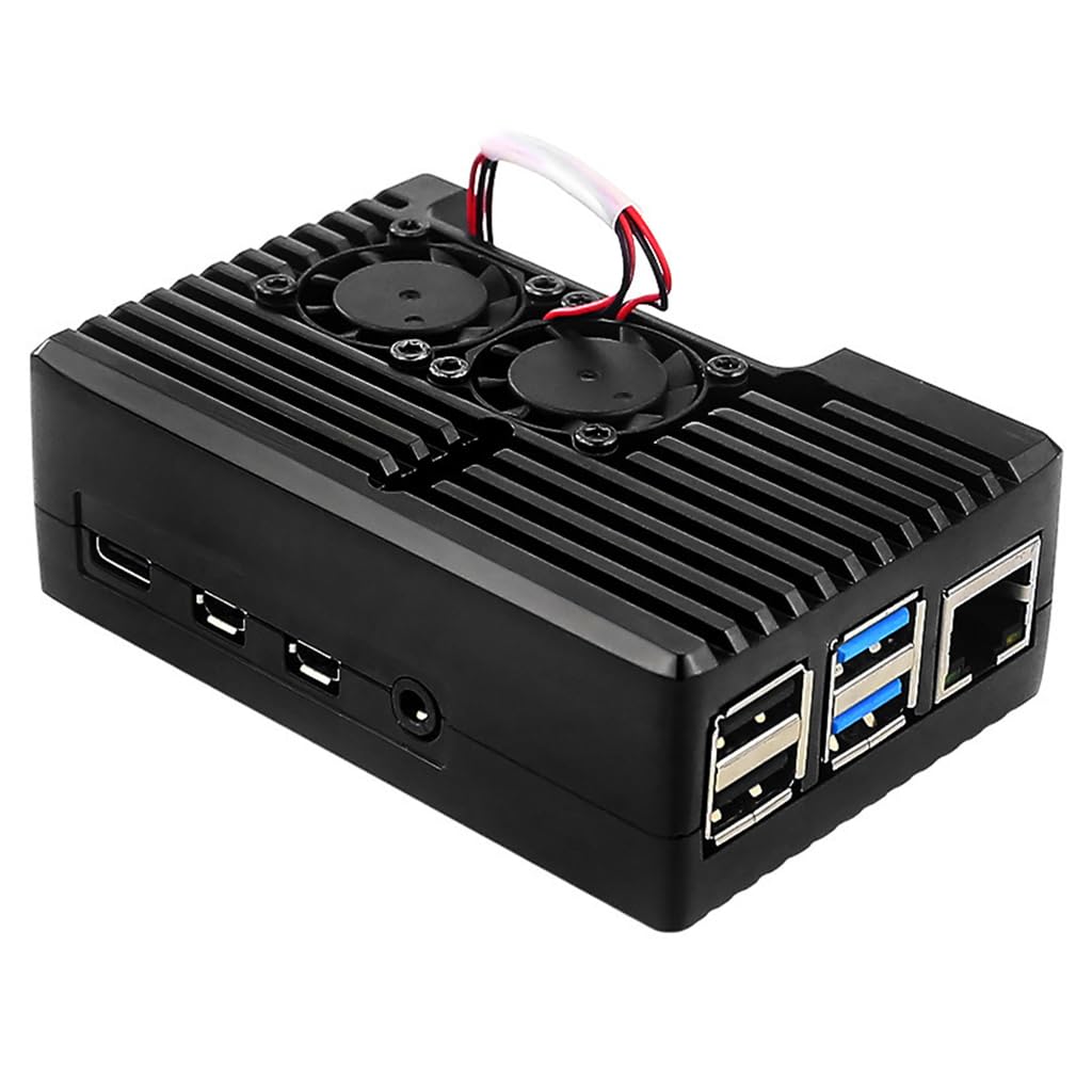 Verilux® Aluminum Alloy Case for Raspberry Pi 4 Model B, Case for Raspberry Pi 4 with Dual Cooling Fan, Raspberry Pi 4 Passive Aluminum Alloy Case with Cooling Fan for Raspberry Pi 4 Model B (B0DBQPKRX1) Amazon Price History, Amazon Price Tracker