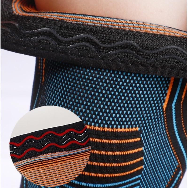Men's Breathable Nylon Knitted Knee Pads For Sports Cycling Women's Fitness Equipment