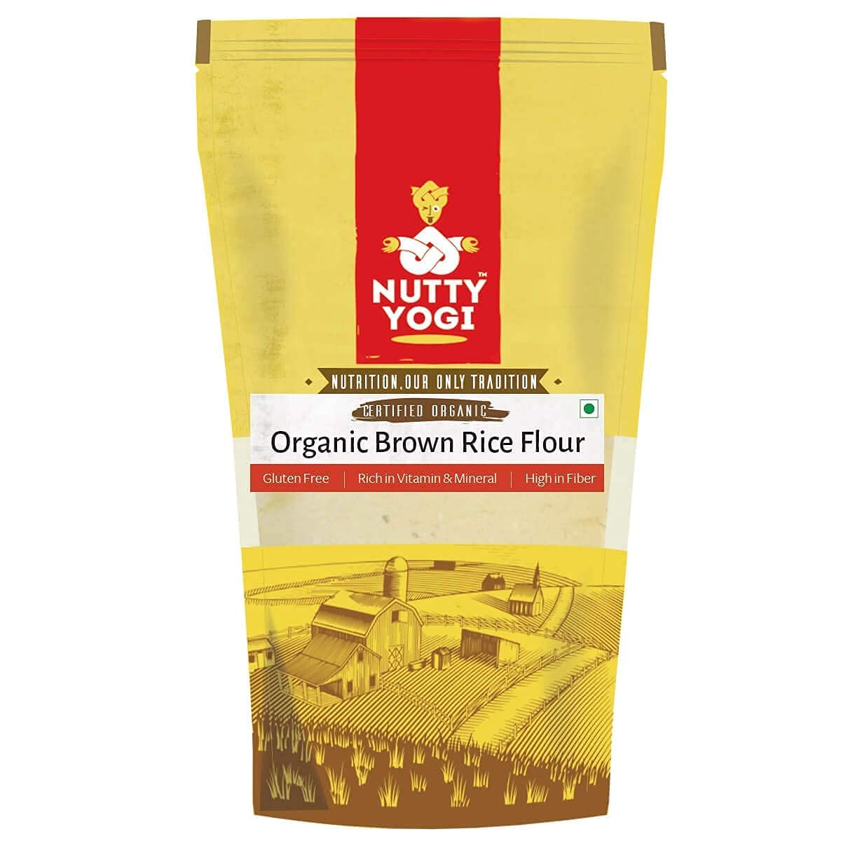 Nutty Yogi Certified Gluten Free Organic Brown Rice Flour-1 Kg | Direct from Farm Fresh | Vegan Unpolished Rice | Healthy and Rich in Fiber|Gluten-free| (B0BWMB3MY8) Amazon Price History, Amazon Price Tracker