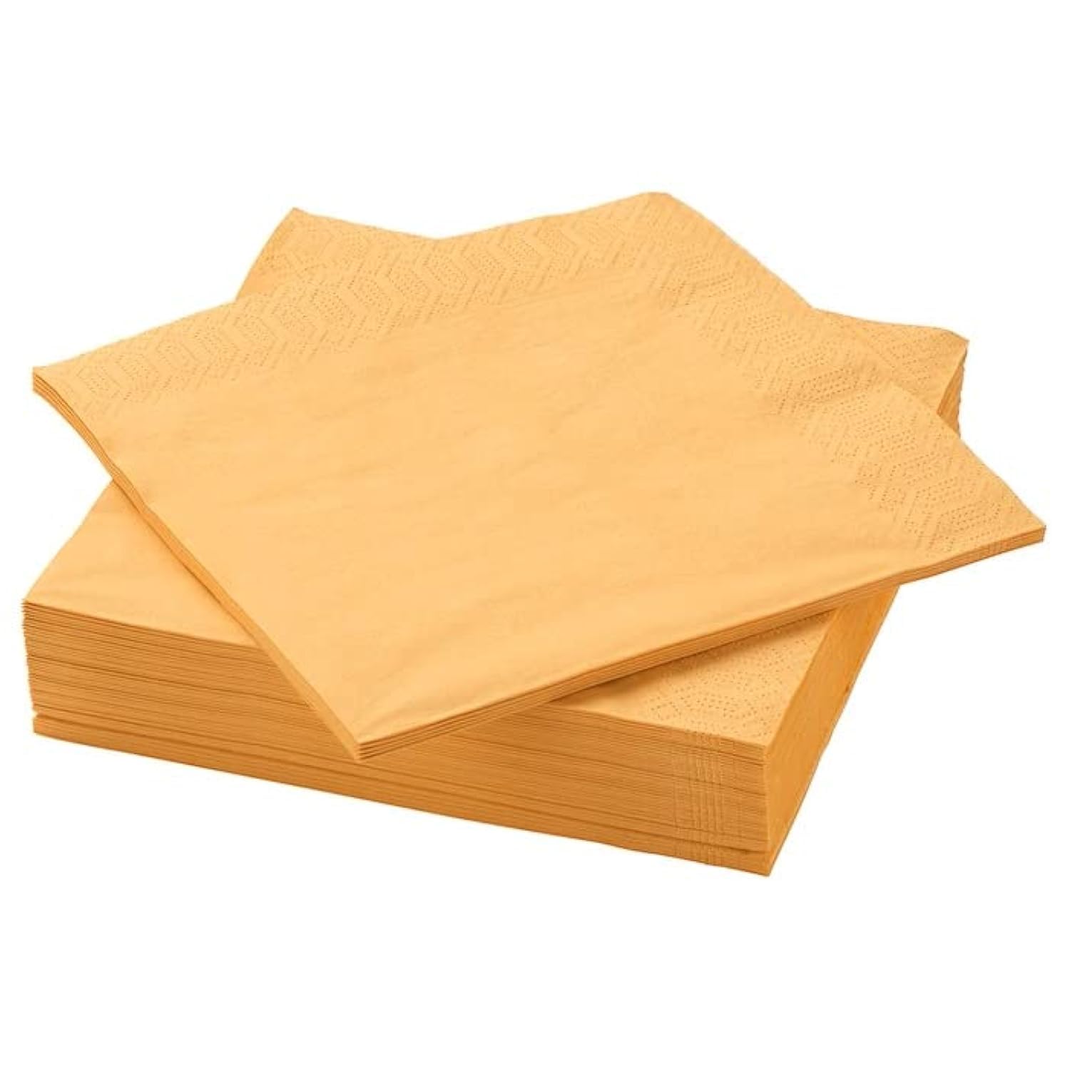 Ikea Yellow Fantastisk Paper Napkin Paper – (20 X 20 X 5 Cm – Pack Of 50 Units