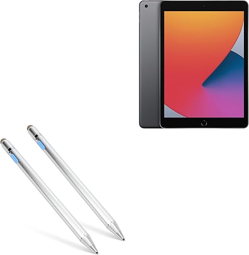 BoxWave AccuPoint Active Stylus - Lápiz óptico compatible con Apple iPad (8 generación 2020), lápiz digital electrónico con punta ultrafina, color