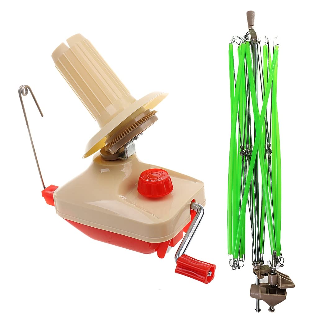2 Pieces/Set Home Swift Yarn String Ball Wool Winder Umbrella Wool Winder