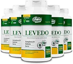 Kit 5 Levedo de cerveja complexo B 400 comprimidos Unilife