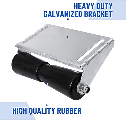 Miniatura 3 de Venussar Boat Trailer Rollers with Brackets 12" Keel Roller Assembly Kit for Boat Trailer