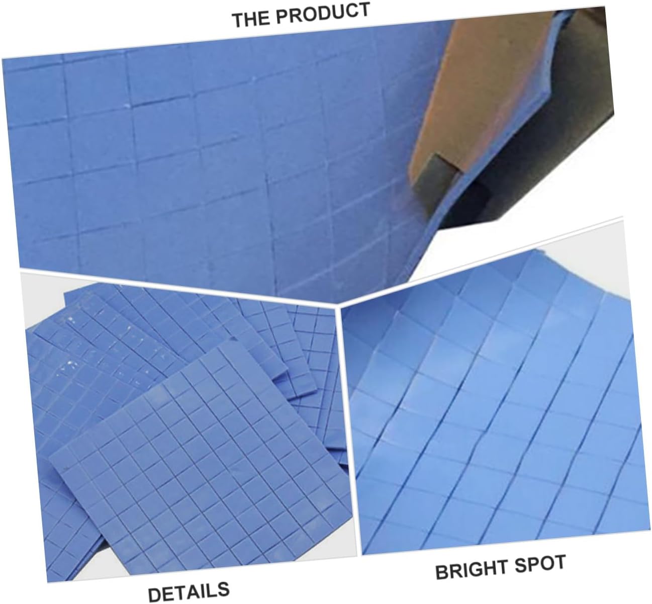 100PCS Thermal Conductive Silicone Pads for CPU Heatsink Ic Chip LED Cooling Soft Elastic Heat Dissipation Computer Supply