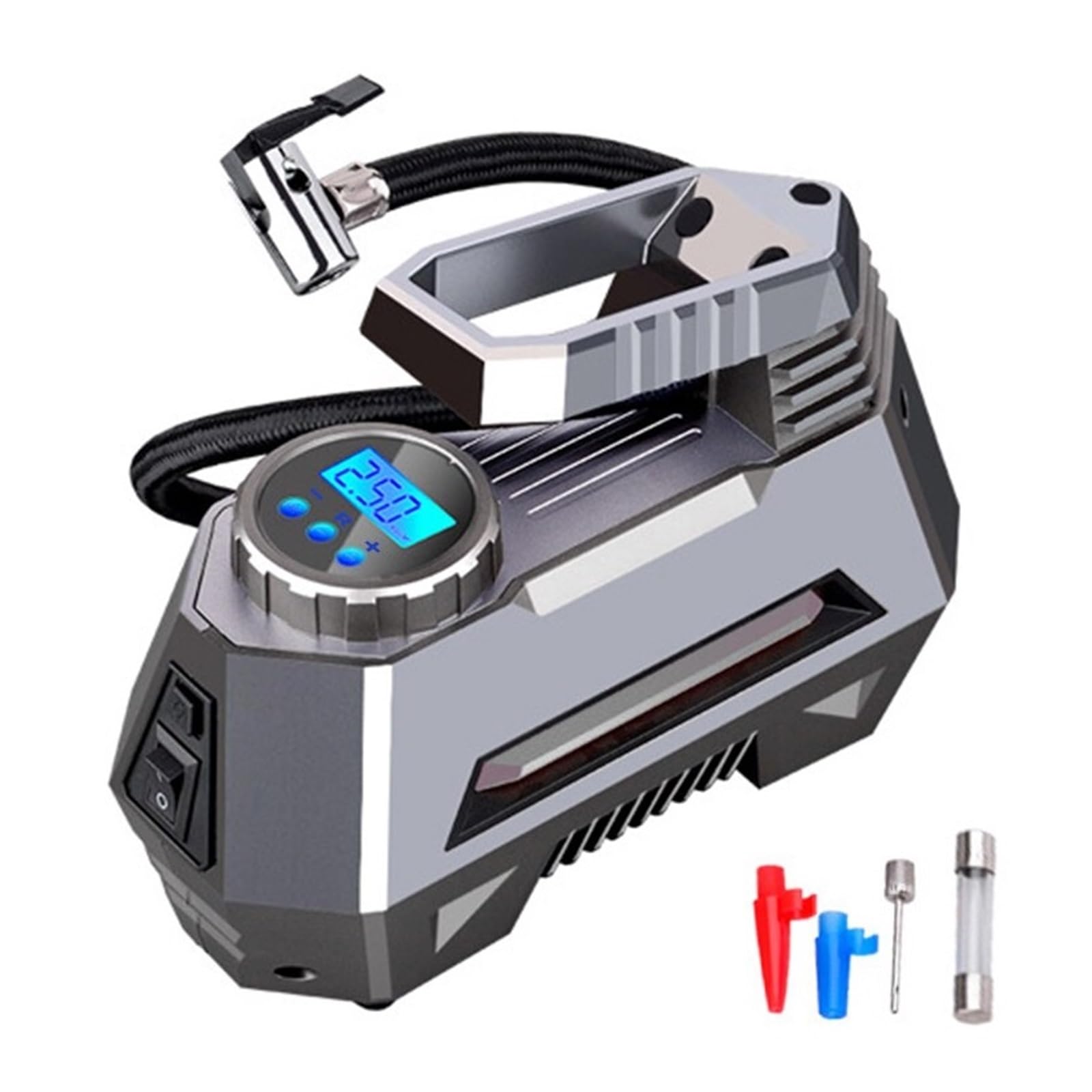 DC 12V 150PSI Przenośna Pompa Sprężarki Powietrza Inflator Opon Samochodowych Pompka Do Z Cyfrowym Manometrem Wtryskiwacz W Oponach Nadmuchiwanie Szybki Użyciu(Digital Style)