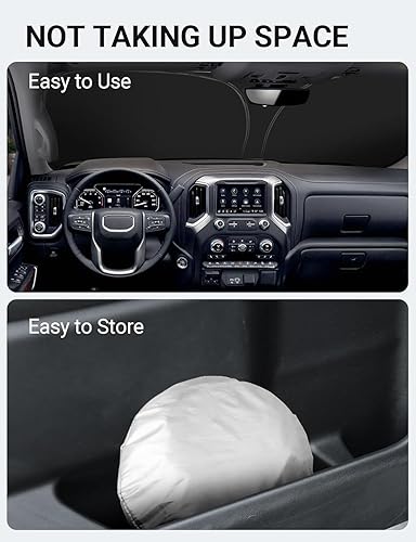 Vista 788 de Proadsy Parasol para parabrisas para BMW X1 F48 2016-2022 de 4 capas plegable, protector de parasol frontal que bloquea los rayos UV y mantiene