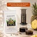 Toffee Coffee Roasters | Annanas: PineApple Fermented Coffee | As Seen On Shark Tank | Arabica | Medium Roast | Grounded Coffee Notes: Fruity and Pine Apple (Syphon Coffee, 500gm) gallery image