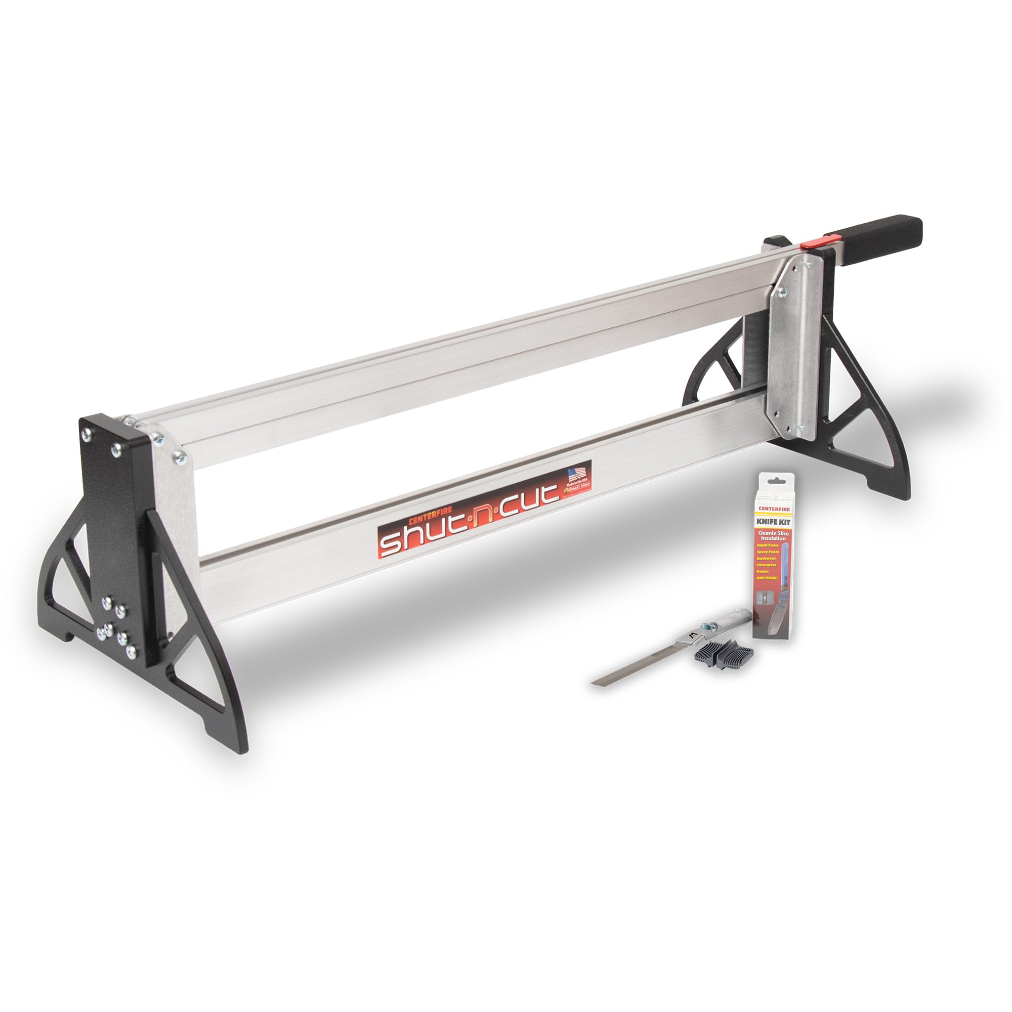 Bullet by MARSHALLTOWN CenterFire Shut-N-Cut, Insulation Cutter for Professionals, Compresses Material, Made in the USA, CT51-1927